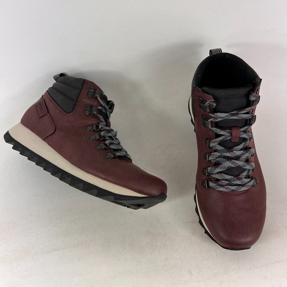 Merrell alpine hiker boots women’s size 8 burgundy red leather athletic shoes